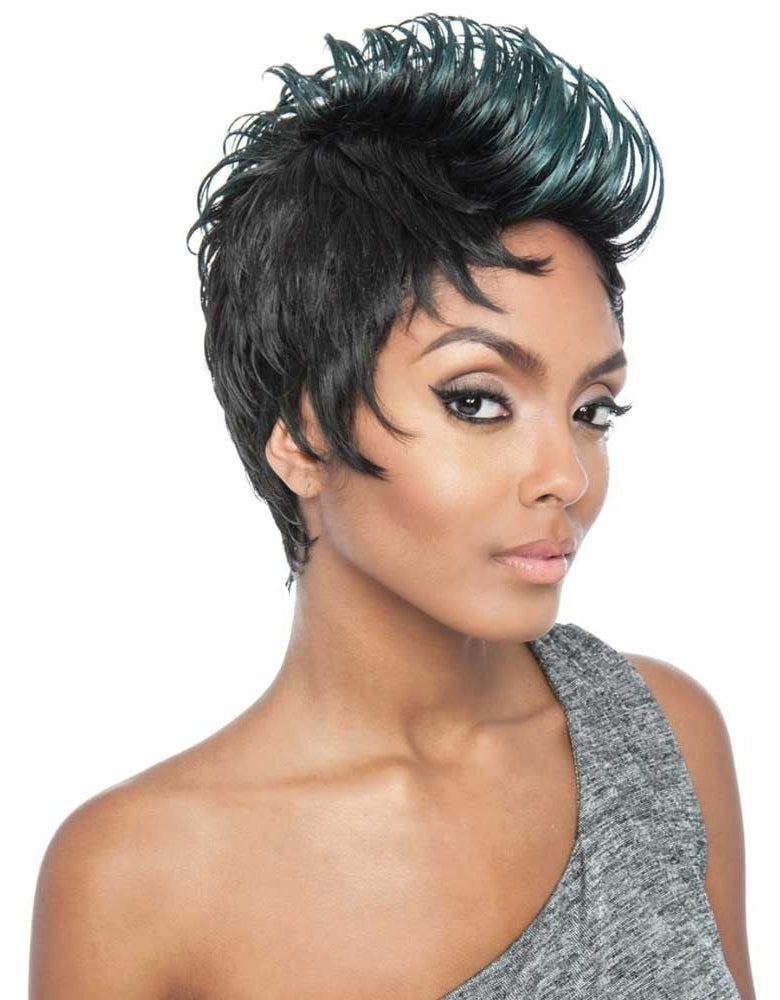 Brown Sugar Human Hair Mix Stylist Wig BST104 PUNK Alexwigs