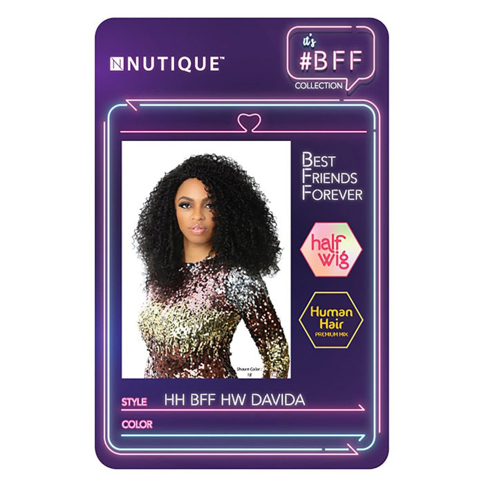 Nutique BFF Human Hair Blend Half Wig - DAVIDA Alexwigs
