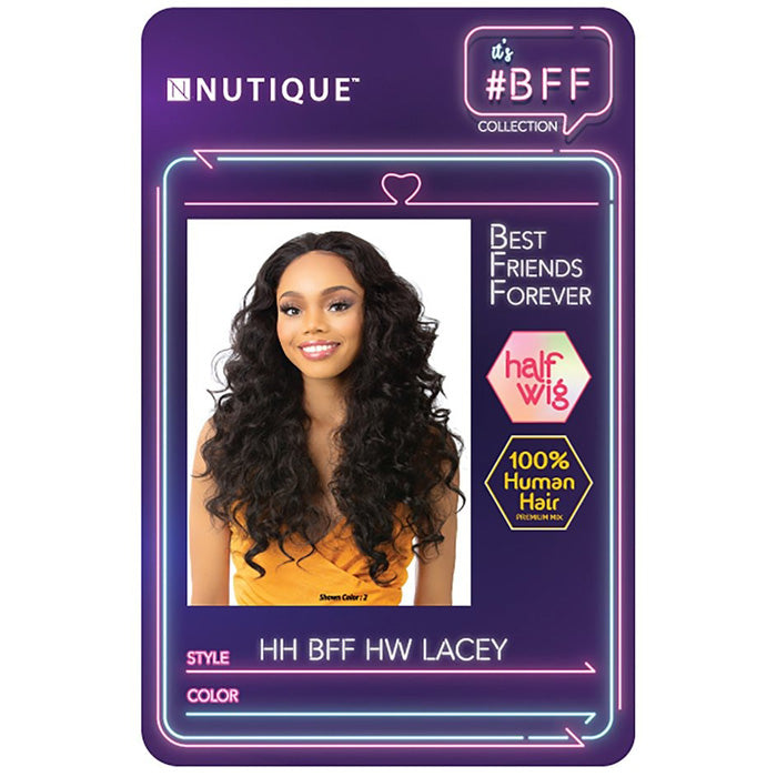Nutique BFF Human Hair Blend Half Wig - LACEY Alexwigs