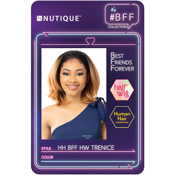 Nutique BFF Human Hair Blend Half Wig - TRENICE Alexwigs