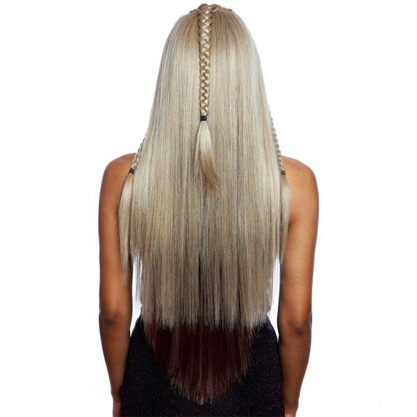 Mane Concept Synthetic Red Carpet Braided Lace Front Wig - RCTB203 MINI DINO BRAID TOP KNOT Alexwigs