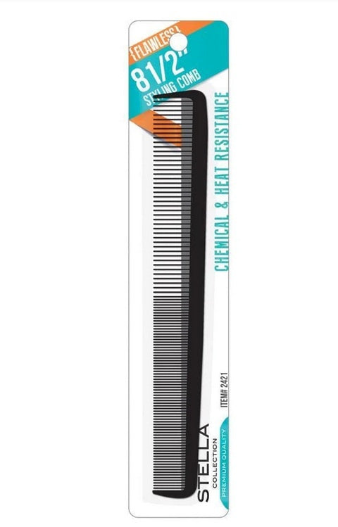 Stella Collection Flawless Detangling Styling Comb 8 1/2" Alexwigs