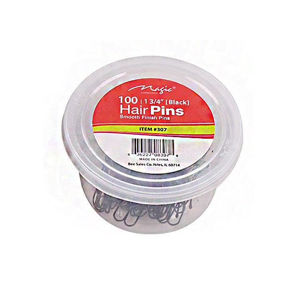 Magic Ball Tip Hair Pins 1 3/4" 100pcs Black Jar Alexwigs