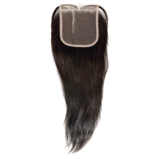 Shake-N-Go 100% Unprocessed Human Hair NVH 4x4 Lace Closure - STRAIGHT 12" Alexwigs