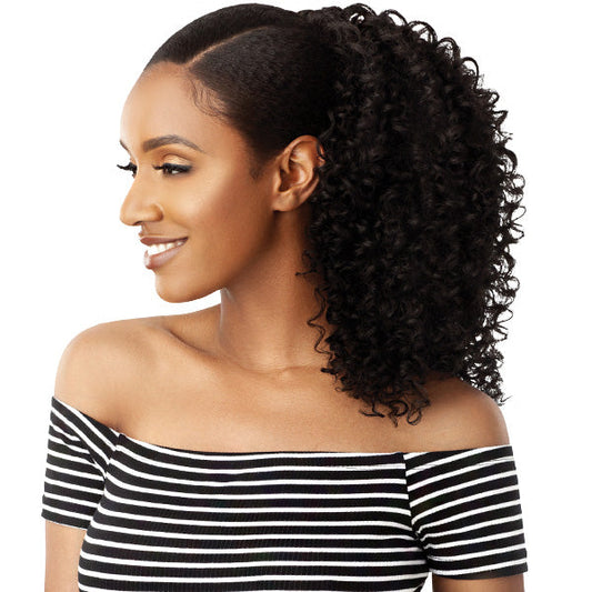 Outre Big Beautiful Hair Drawstring Ponytail 3B BOUNCY CURLS 18" Alexwigs