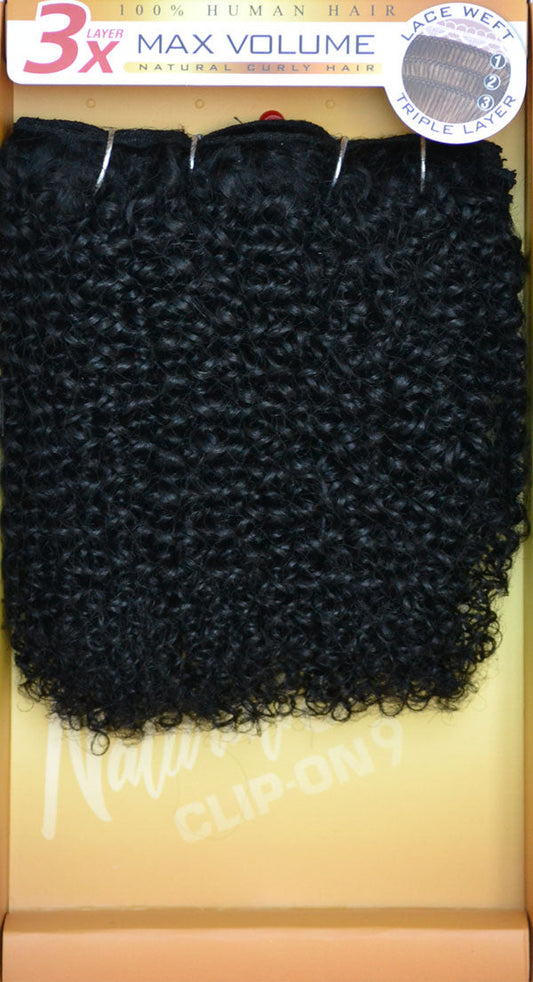 Zury Sis Naturali Star 100% Human Hair Clip On Weave 3C CURLY 9 Pcs Alexwigs