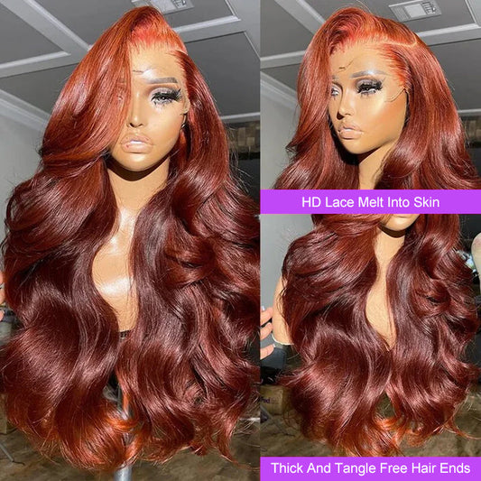 +$9.9 Get A Wig | Loose Body Wave Drawstring 13x4 HD Lace Front Wigs Virgin Human Hair Pre-Cut Lace 220% Density Alexwigs