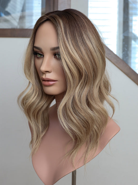 18" 9x9 Tori Silk Top Topper (FINAL SALE) Alexwigs