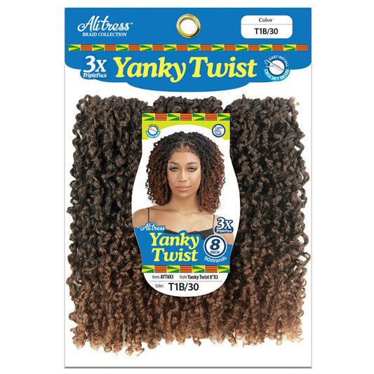 Chade Alitress Pre-Looped Crochet Braids - YANKY TWIST 8" 3X Alexwigs