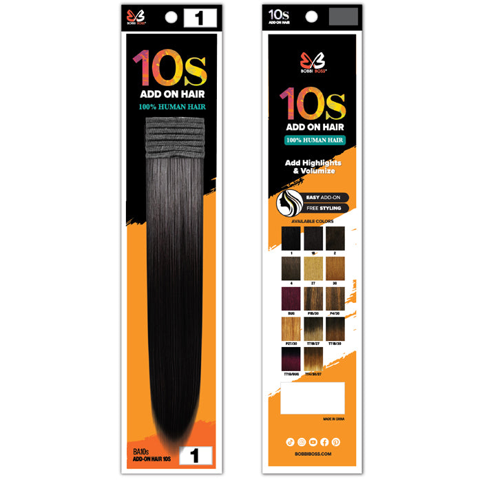 Bobbi Boss 10S Add On Hair 100% Human Hair Pieces - BA10S Alexwigs