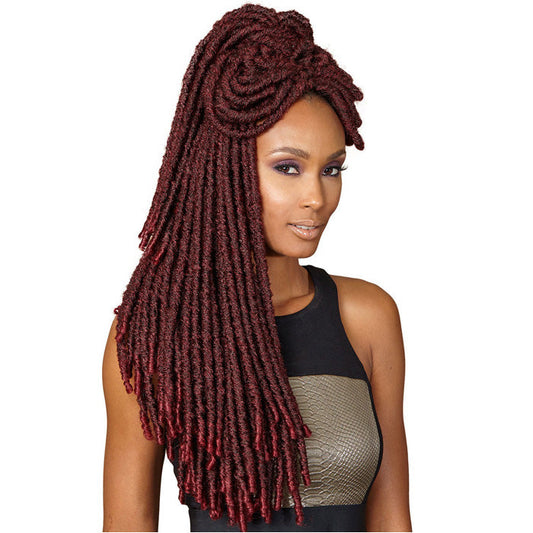 Bobbi Boss African Roots Pre-Looped Crochet Braid Senegal Bomba Dreadlocks - FAUX LOCS SOUL 18" Alexwigs
