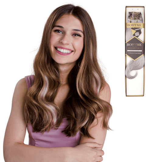 Bohyme Essential 100% Remi Human Hair CLIP-IN Extension 7PCS - BODY WAVE 18" Alexwigs