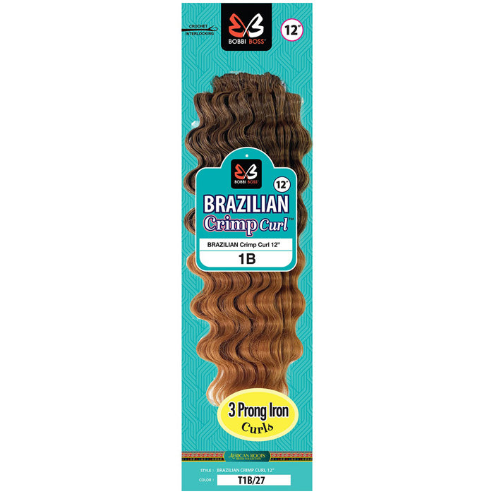 Bobbi Boss Crochet Braid Brazilian - CRIMP CURL 12" Alexwigs
