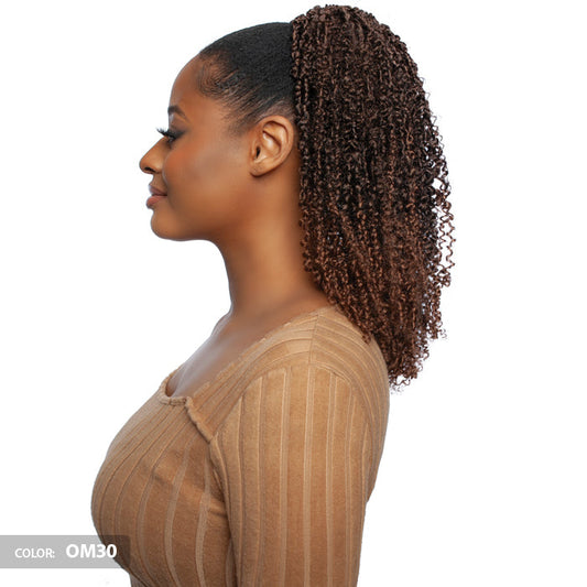 Brown Sugar Human Hair Blend Drawstring Ponytail - BSWNT17 BS YANKY TWIST WNT 14" - By Mane Concept Alexwigs