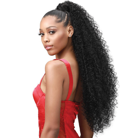 Bobbi Boss Wrap Ponytail - NATURAL JERRY CURL 30" Alexwigs