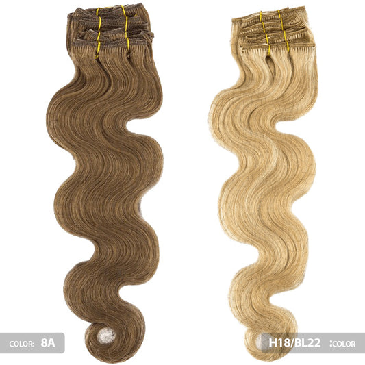 Bohyme Essential 7 Pcs Clip-Ins Weave - BODY WAVE 18" Alexwigs