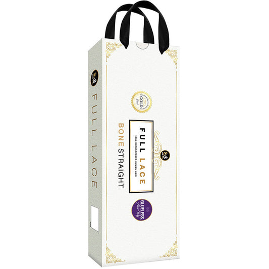 Bobbi Boss Bone Straight Glueless 100% Unprocessed Human Hair Hand-Tied Full Lace Wig - FLH011-NATURAL CURL 28" Alexwigs