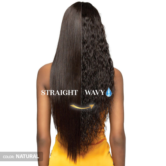 Bobbi Boss Glueless 100% Unprocessed Human Hair Hand-Tied HD Full Lace Wig - FLH021-WET & WAVY 32" Alexwigs