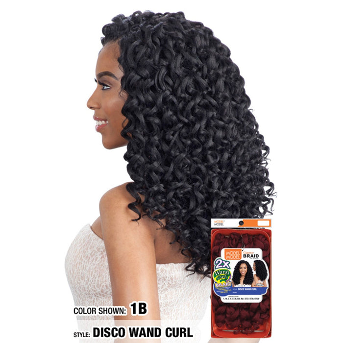 Model Model Glance Crochet Braid - 2X DISCO WAND CURL Alexwigs