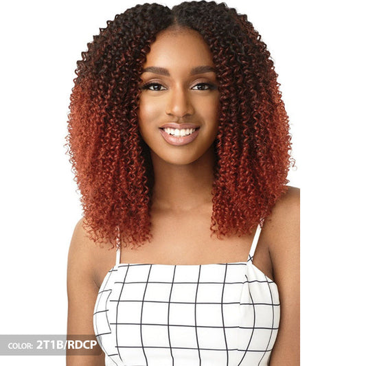 Outre Human Hair Blend Big Beautiful Hair Clip In 9 - 4A KINKY CURLY Alexwigs