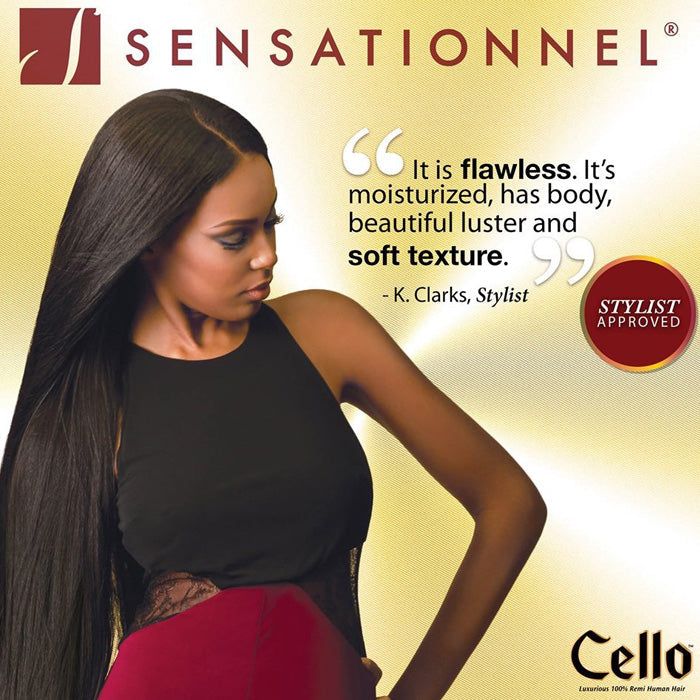 Sensationnel 100% Remy Human Hair Weave CELLO YAKI 10"-18" Alexwigs