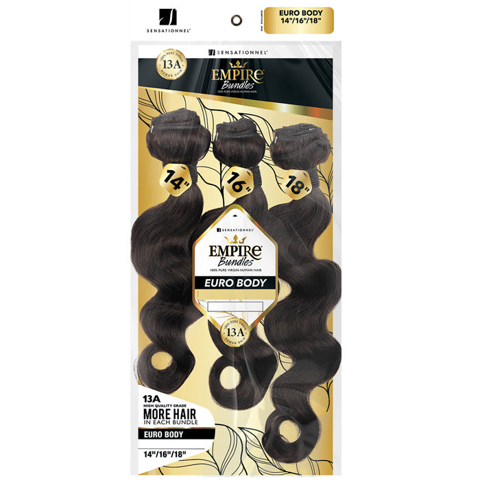 Sensationnel Empire Bundles 13A 100% Pure Virgin Human Hair Weaves - EURO BODY - Multi Alexwigs