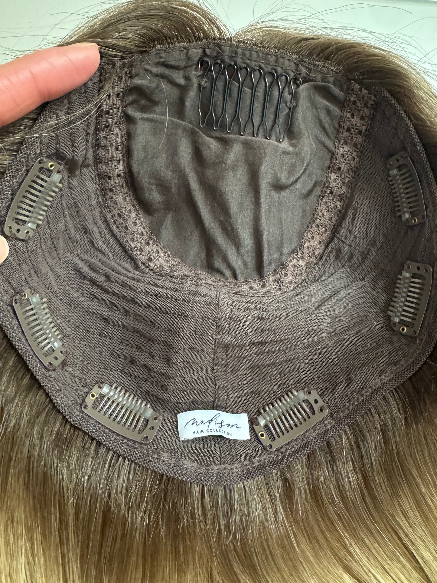 18" 9x9 Tori Silk Top Topper (FINAL SALE) Alexwigs