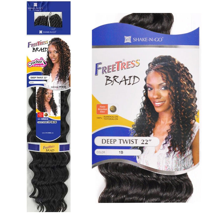 Freetress Crochet Braid - DEEP TWIST 22" Alexwigs