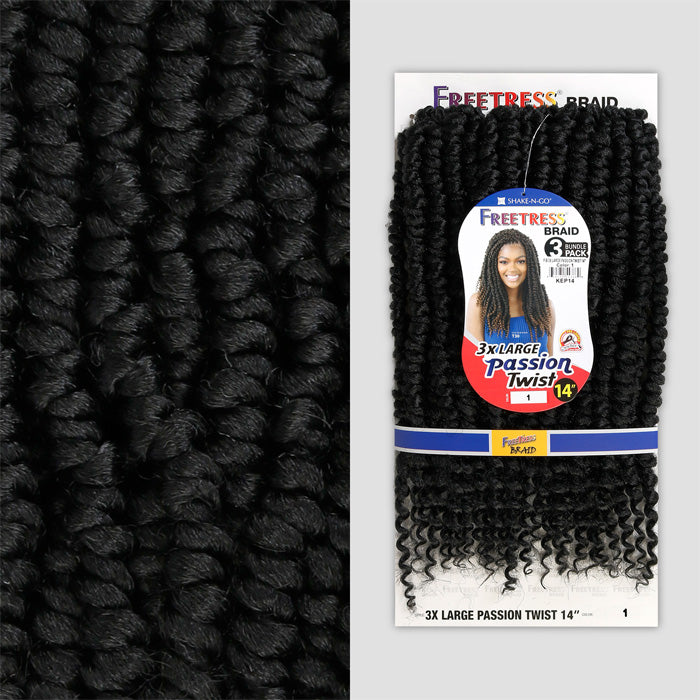 Freetress Pre-Looped Crochet Braids - 3X LARGE PASSION TWIST 14" Alexwigs