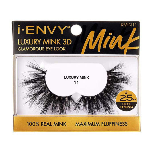 iENVY By Kiss 100% Real Mink Luxury Mink 3D Lashes 20 mm - LUXURY MINK (KMIN 08/11/15/16/23) Alexwigs