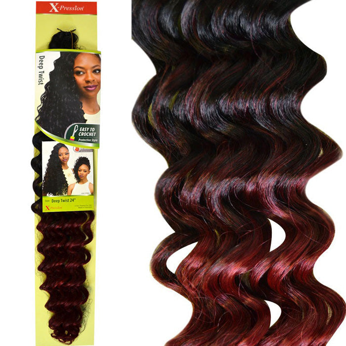 Outre X-Pression Crochet Braid - DEEP TWIST 24" Alexwigs