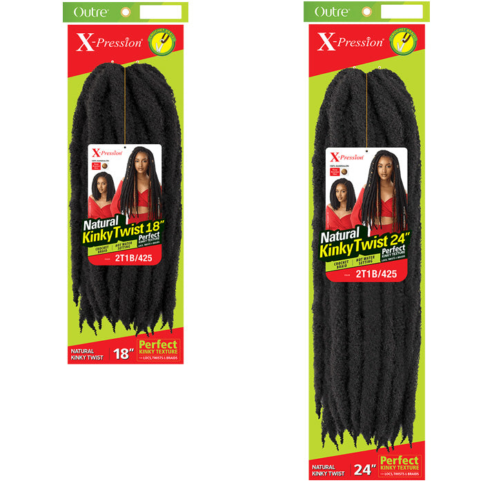 Outre X-Pression Braid - NATURAL KINKY TWIST 18"/24" Alexwigs