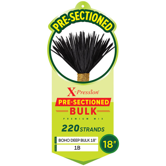 X-Pression Pre-Sectioned Bulk - BOHO DEEP BULK 18" - By Outre