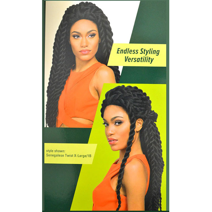 Outre X-Pression Pre-Looped Crochet Braid - SENEGALESE TWIST X-LARGE 14/18/24" Alexwigs