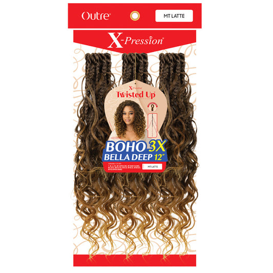 Twisted Up X-Pression By Outre Loop Crochet Braids - BOHO BELLA DEEP 12" 3X Alexwigs