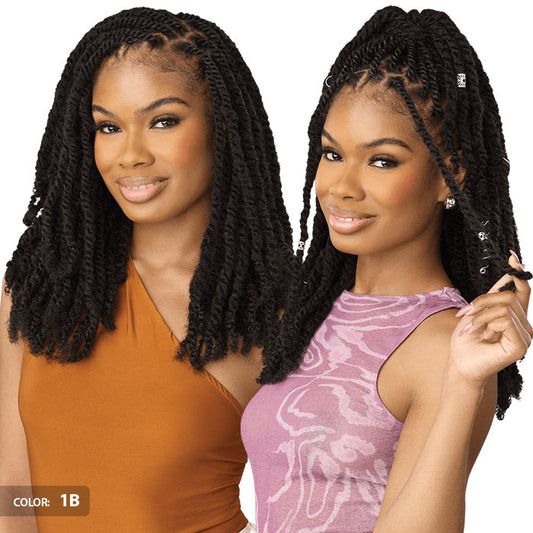 X-Pression Twisted Up Crochet Braids - SWICY AFRO TWIST 12" 3X by Outre