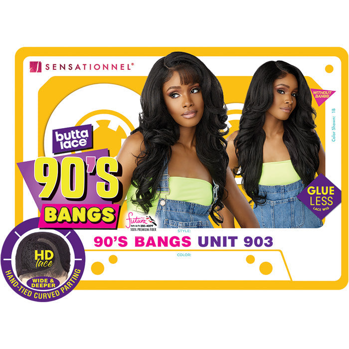 Sensationnel Butta Lace 90's Bangs Glueless HD Lace Front Wig - 90'S BANGS UNIT 903 Alexwigs