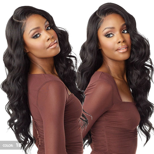 Sensationnel What Lace Human Hair Blend 13x6 HD Lace Front Wig - AZIZA 26" Alexwigs