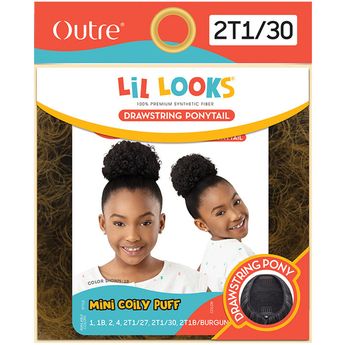 Outre Lil Looks Drawstring Ponytail - MINI COILY PUFF Alexwigs