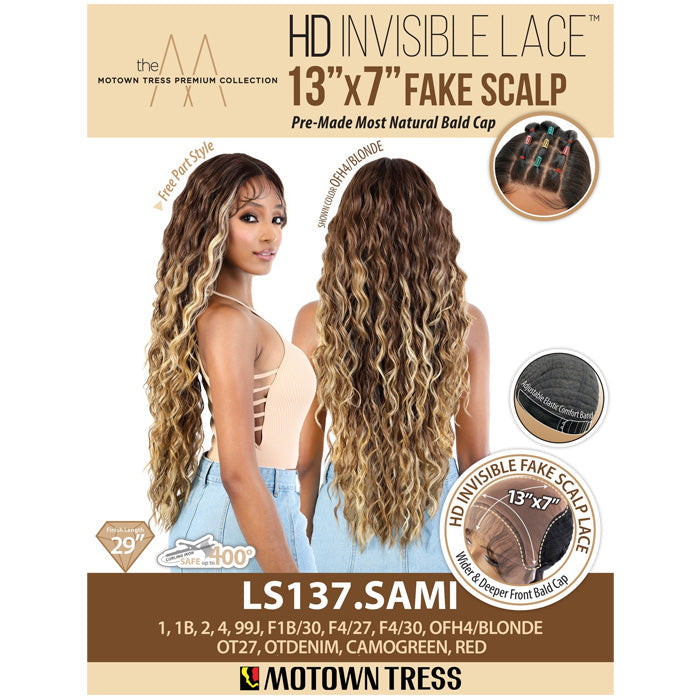 Motown Tress 13x7 HD Invisible Fake Scalp Lace Wig - LS137.SAMI Alexwigs