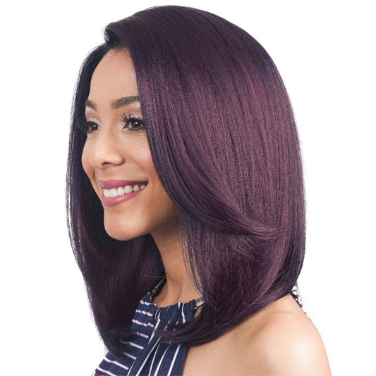 Bobbi Boss 4" x 4" Swiss Lace Front Human Hair Blend Wig MBLF100 ARIANO Alexwigs