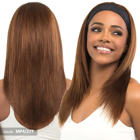 Bobbi Boss Active 100% Human Hair Headband Wig - MH1422 HB STRAIGHT Alexwigs