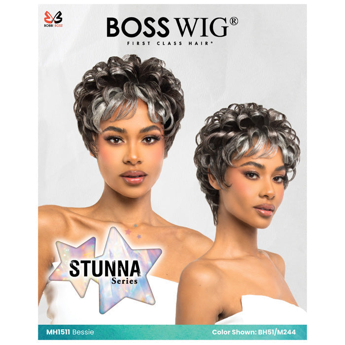 Bobbi Boss Stunna 100% Unprocessed Human Hair Full Wig - MH1511 BESSIE Alexwigs