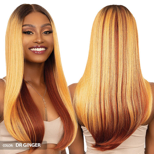 Janet Collection Melt Glueless Human Hair Mix 360 HD 13x6 Frontal Lace Wig - APIA Alexwigs
