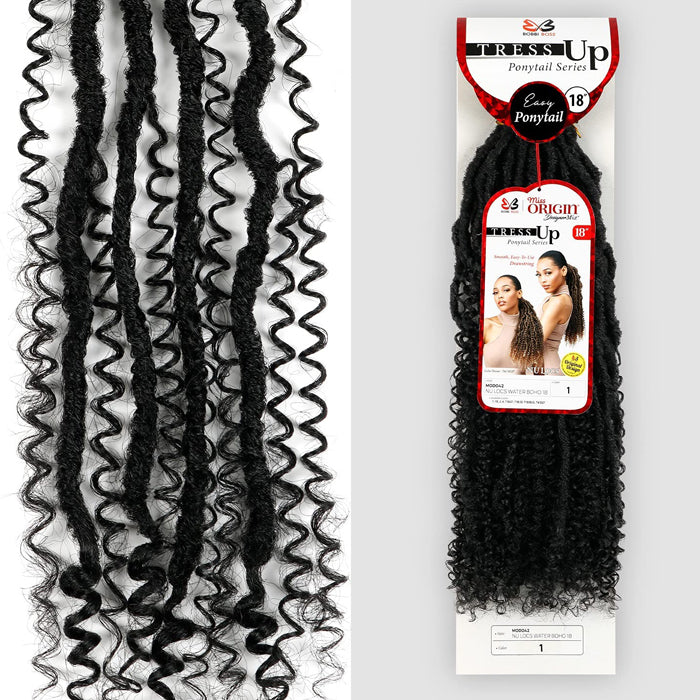 Bobbi Boss Miss Origin Tress Up Easy Ponytail - MOD042 NU LOCS WATER BOHO 18" Alexwigs