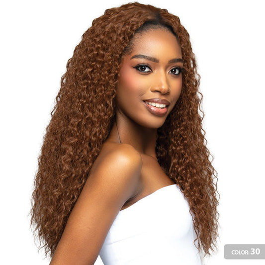 Bobbi Boss Miss Origin Human Hair Blend Full Cap Wig - MOGFC028 - BEACH CURL 24 Alexwigs