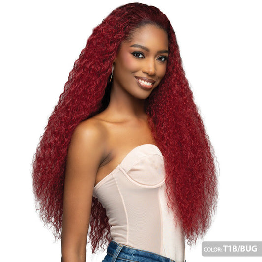 Bobbi Boss Miss Origin Human Hair Blend Full Cap Wig - MOGFC029 - BEACH CURL 28 Alexwigs