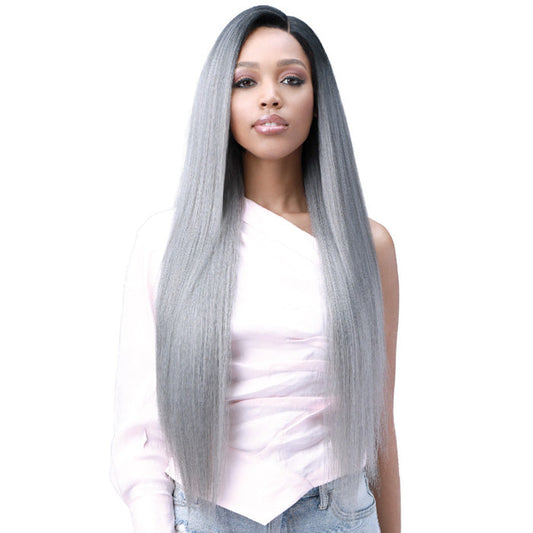 Bobbi Boss Human Hair Blend Miss Origin 13x6 Swiss Lace Frontal Wig - MOGLWST32 NATURAL STRAIGHT 32 Alexwigs