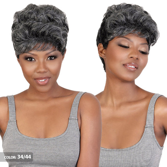 Silver Collection by Motown Tress 100% Human Hair Full Wig - SVH.MAKI Alexwigs
