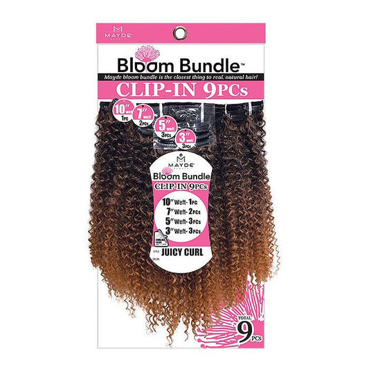 Mayde Beauty Synthetic Bloom Bundle CLIP-IN Weave - JUICY CURL 9PCS Alexwigs